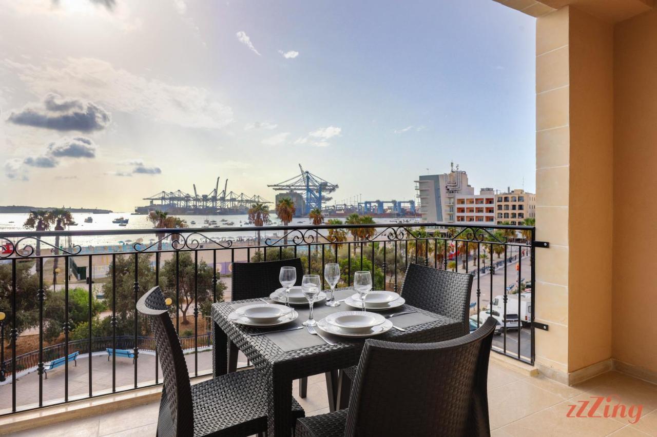 Luxurious Duplex Seafront Apt W Amazing Sea Views Бірзеббуджа Екстер'єр фото